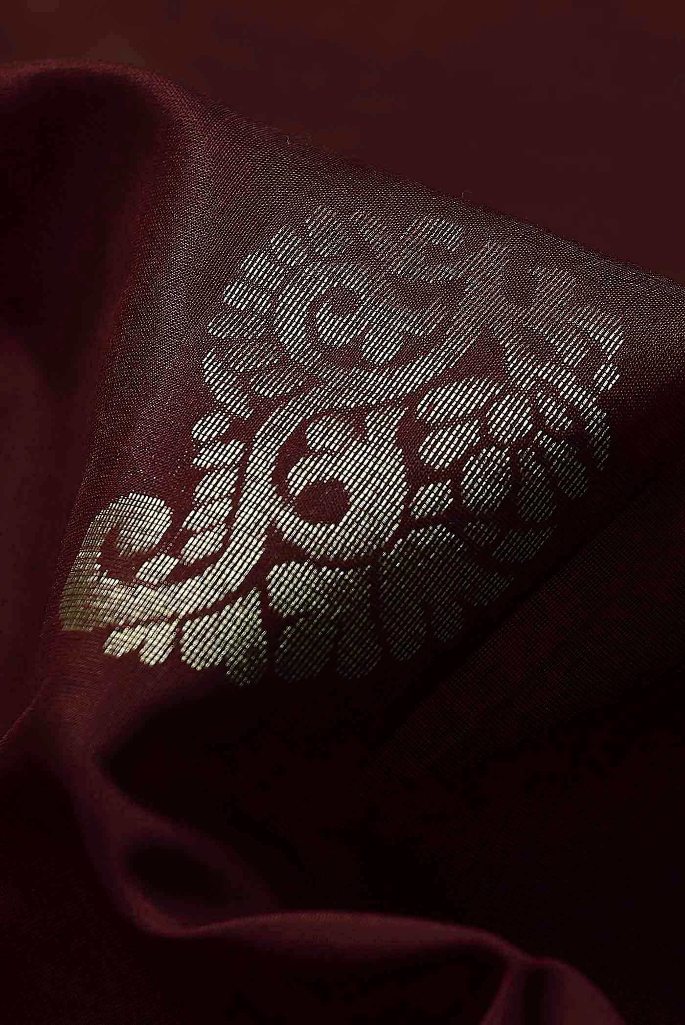Brown Silk Cotton Saree