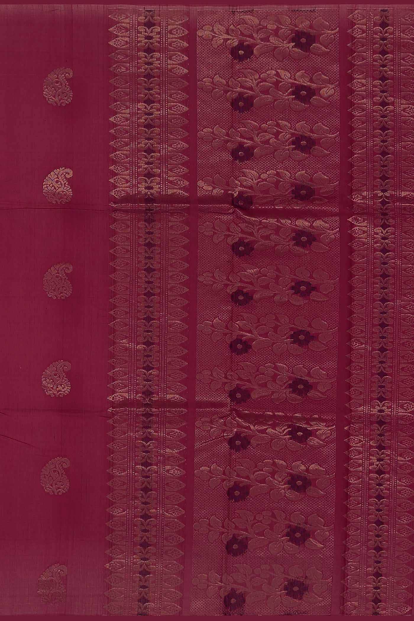 Pink Silk Cotton Saree