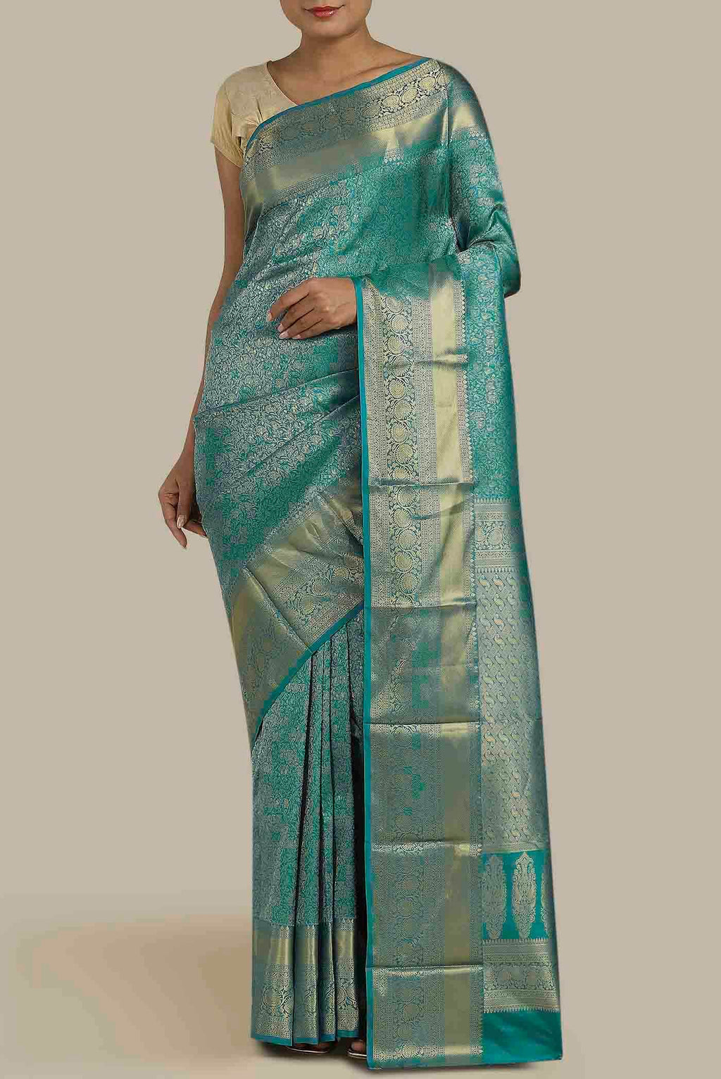 Blue Bangalore Silk Saree