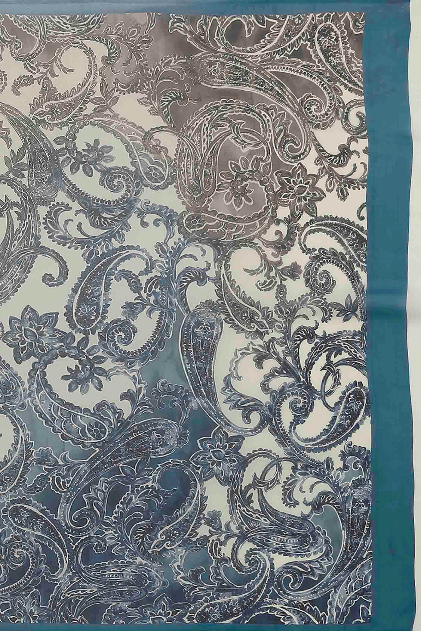 Cream Mysore Georgette Saree