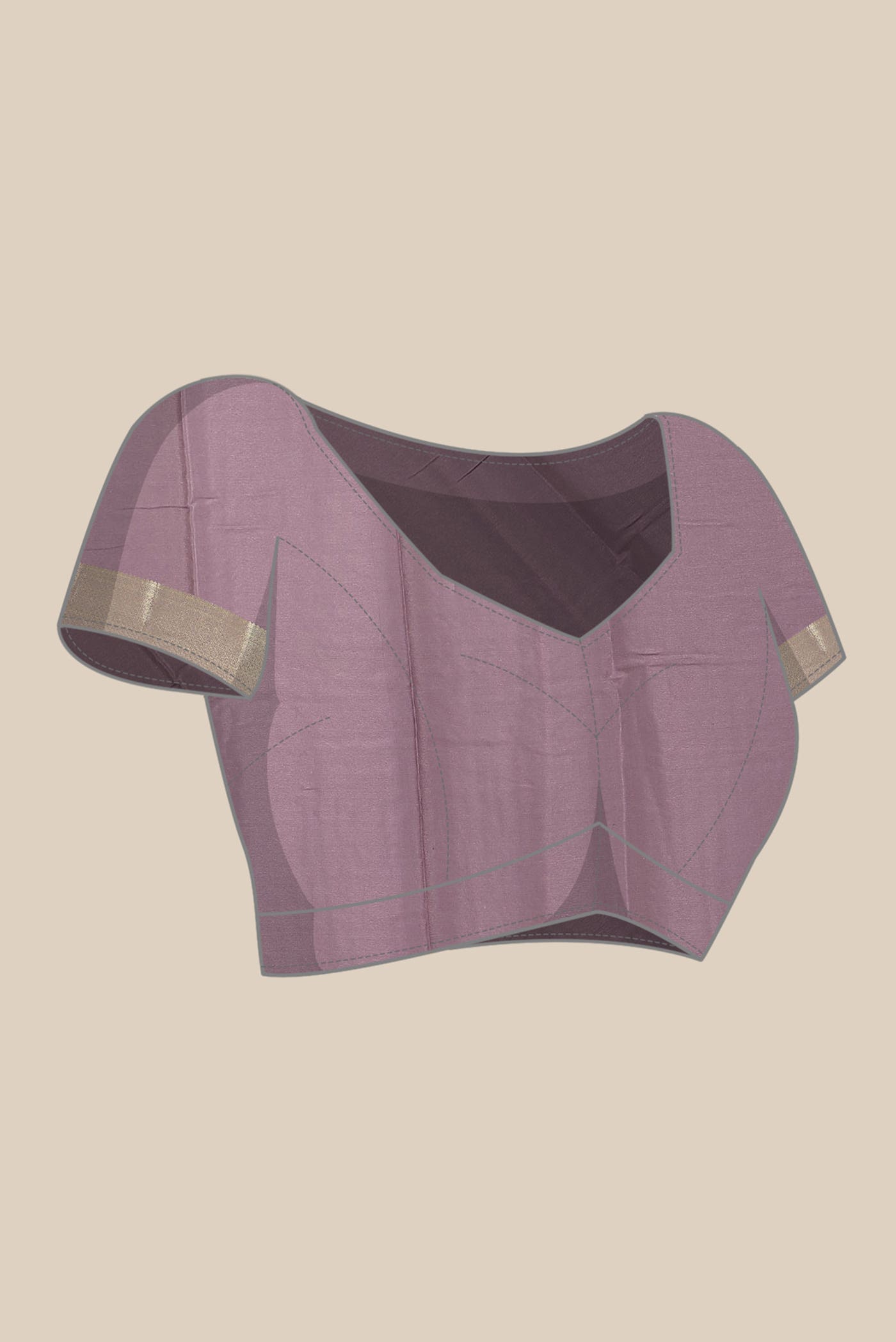 Lavender Mysore Crepe Saree