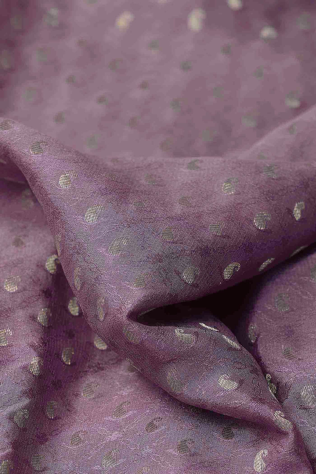 Lavender Mysore Crepe Saree