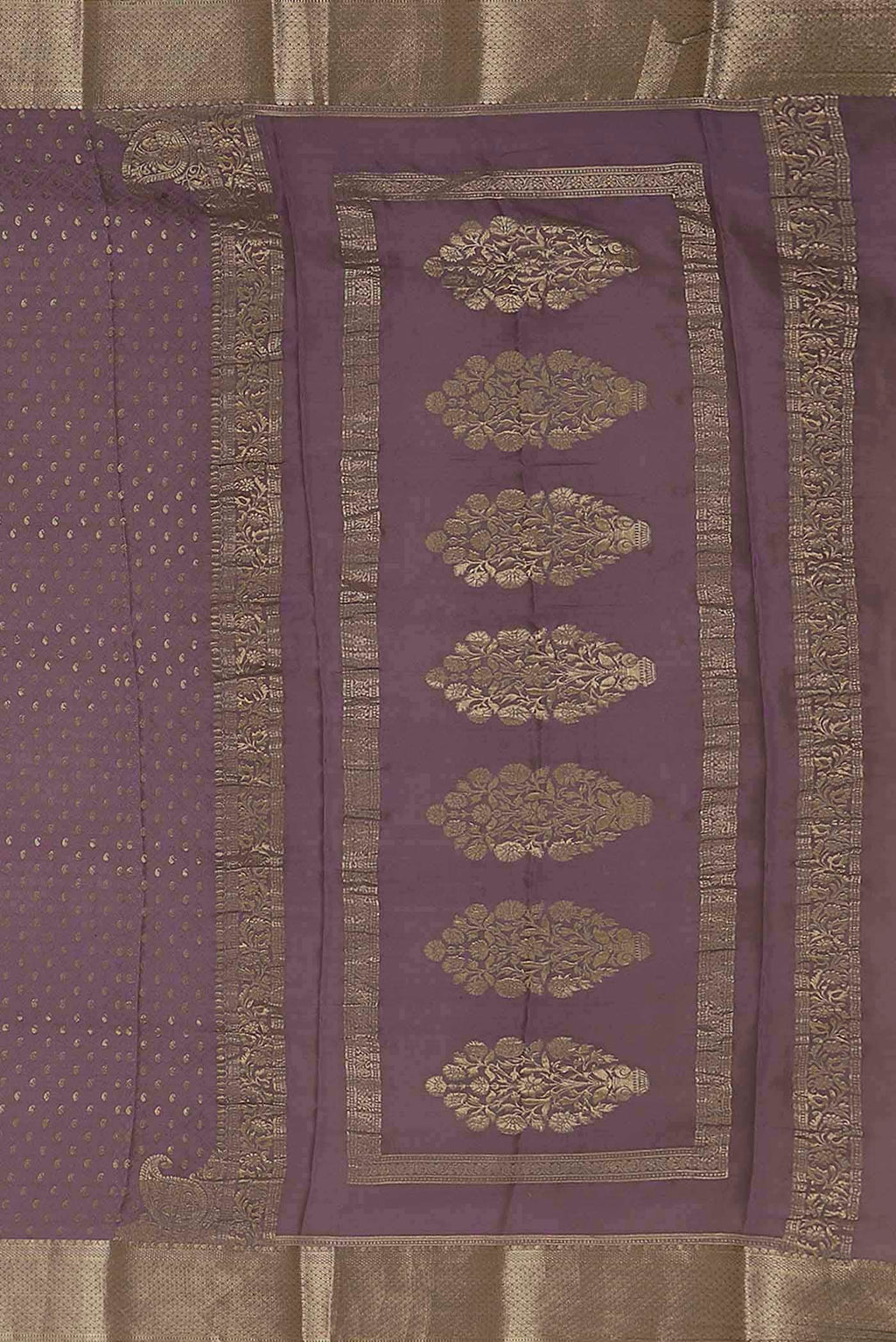 Lavender Mysore Crepe Saree