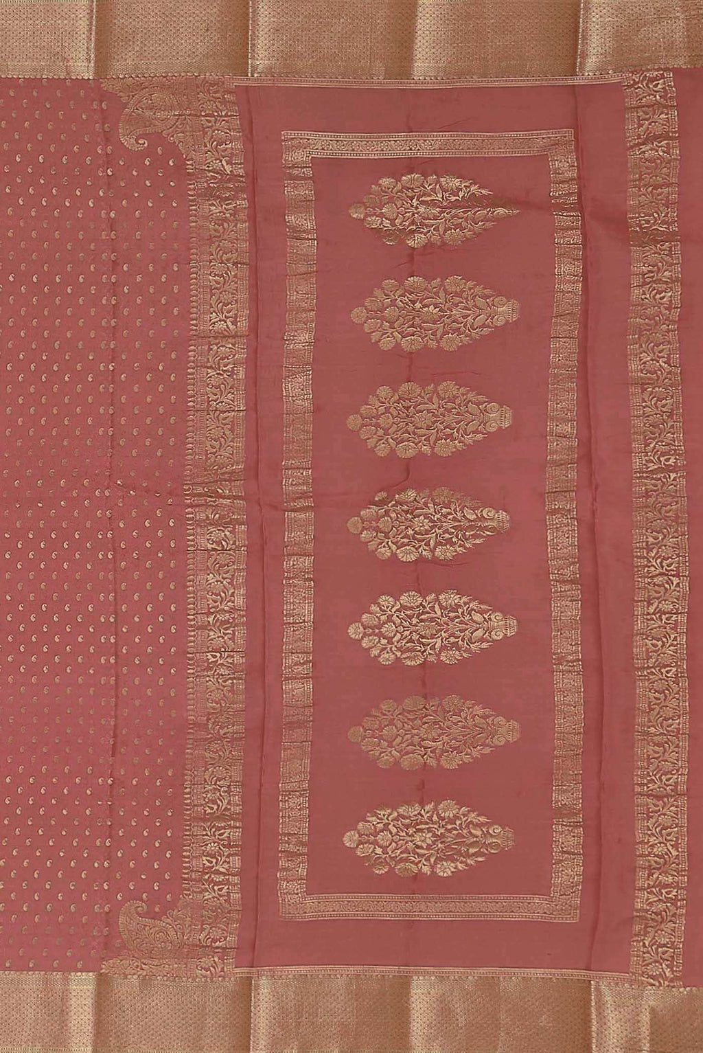 Pink Mysore Crepe Saree