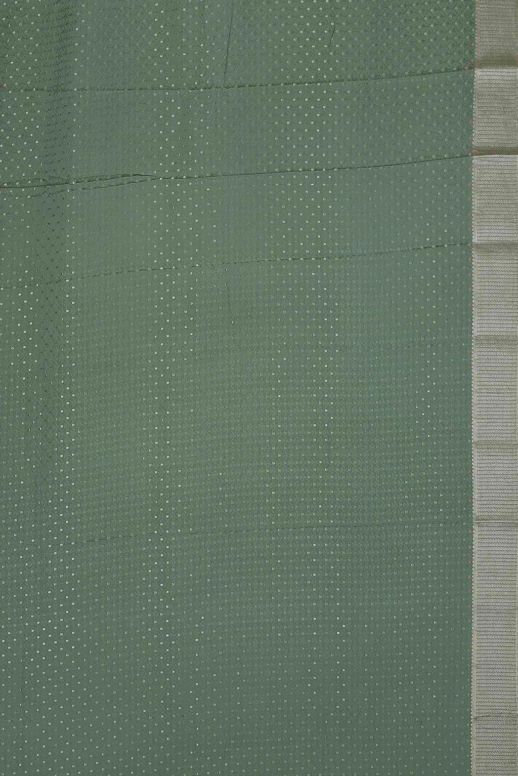 Green Mysore Crepe Saree