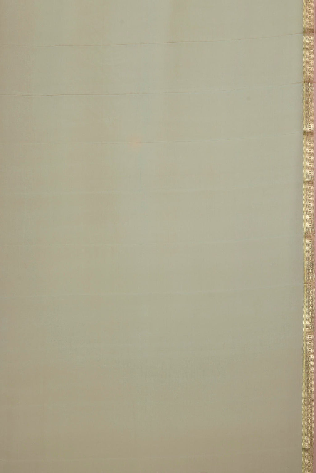 Beige Mysore Crepe Saree