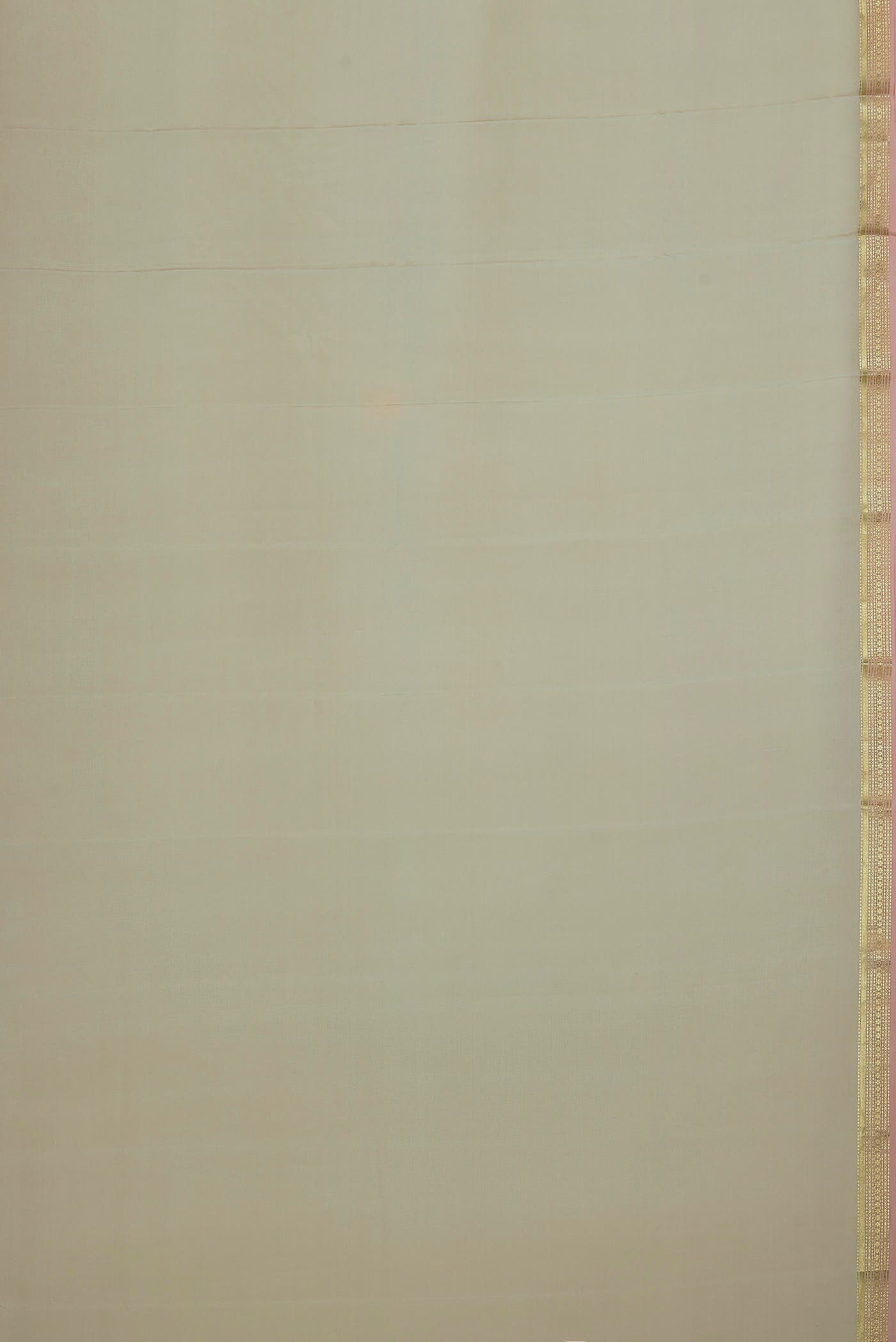 Beige Mysore Crepe Saree