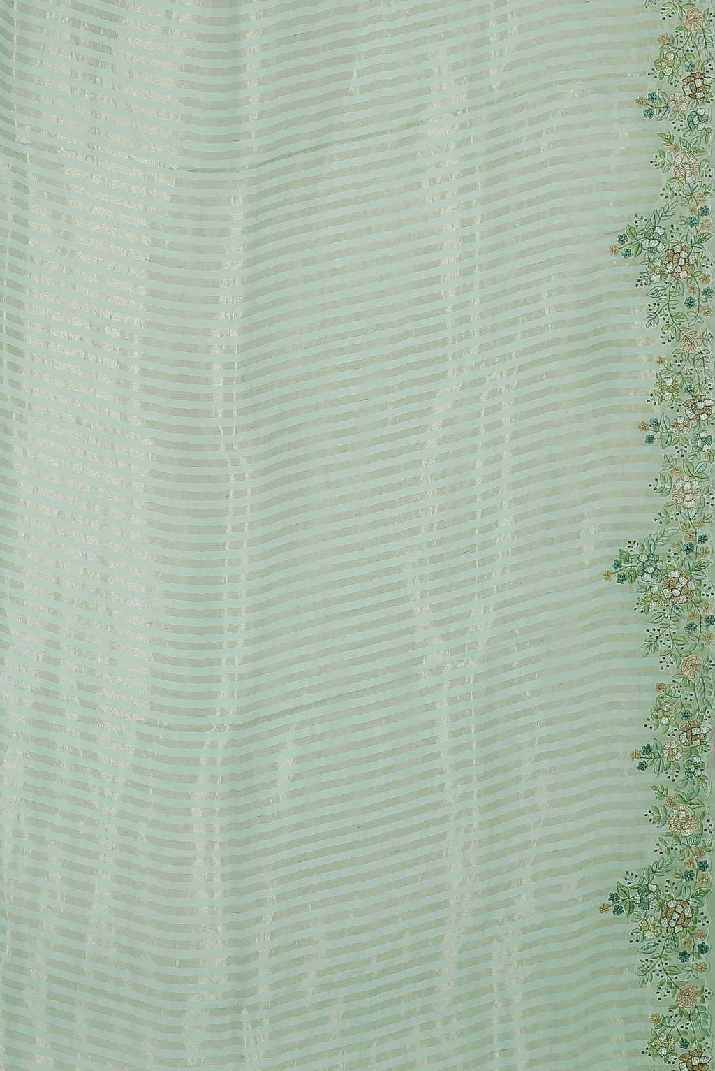 Light Green Organza Silk Saree