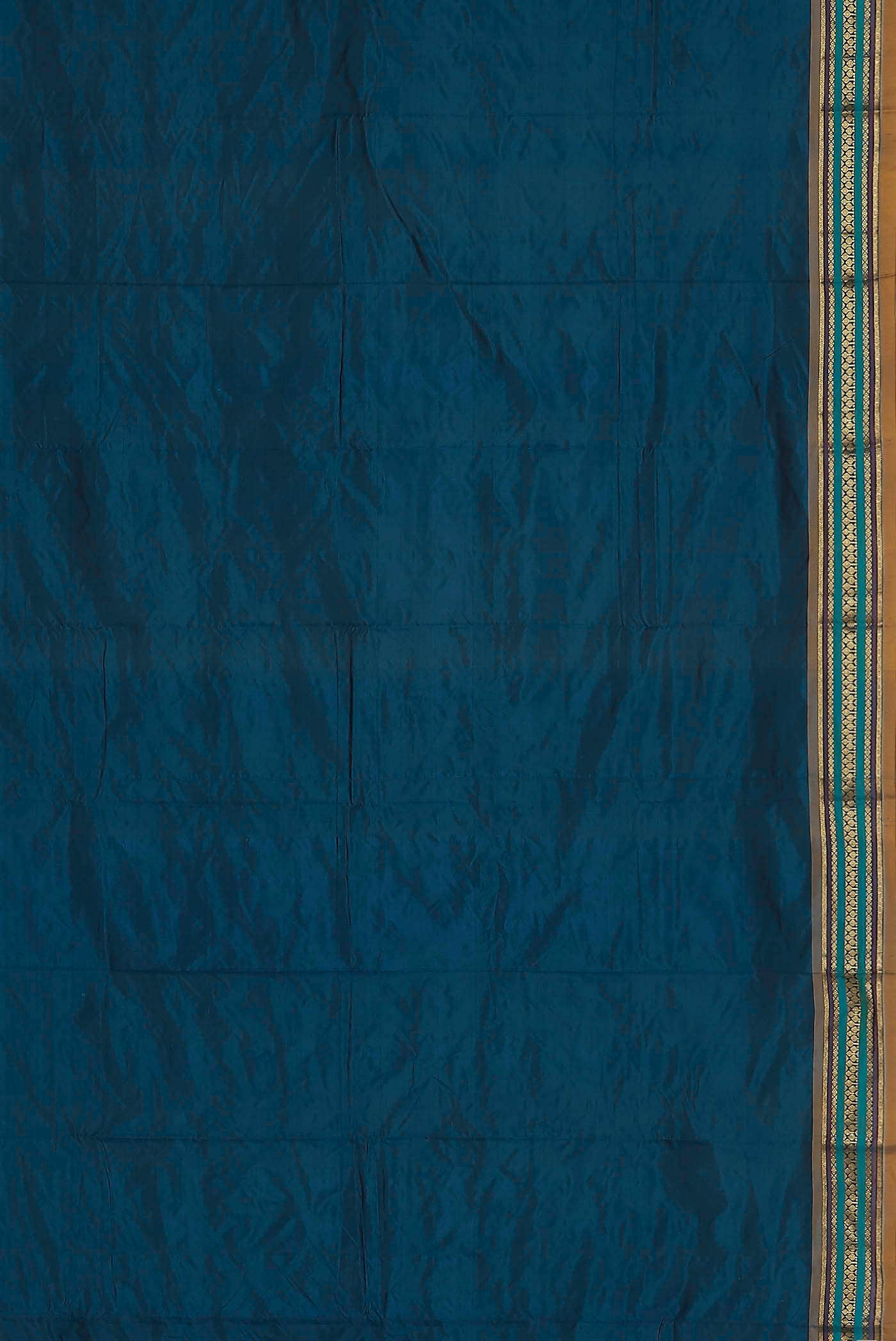 Blue Blended Bangalore Silk Saree