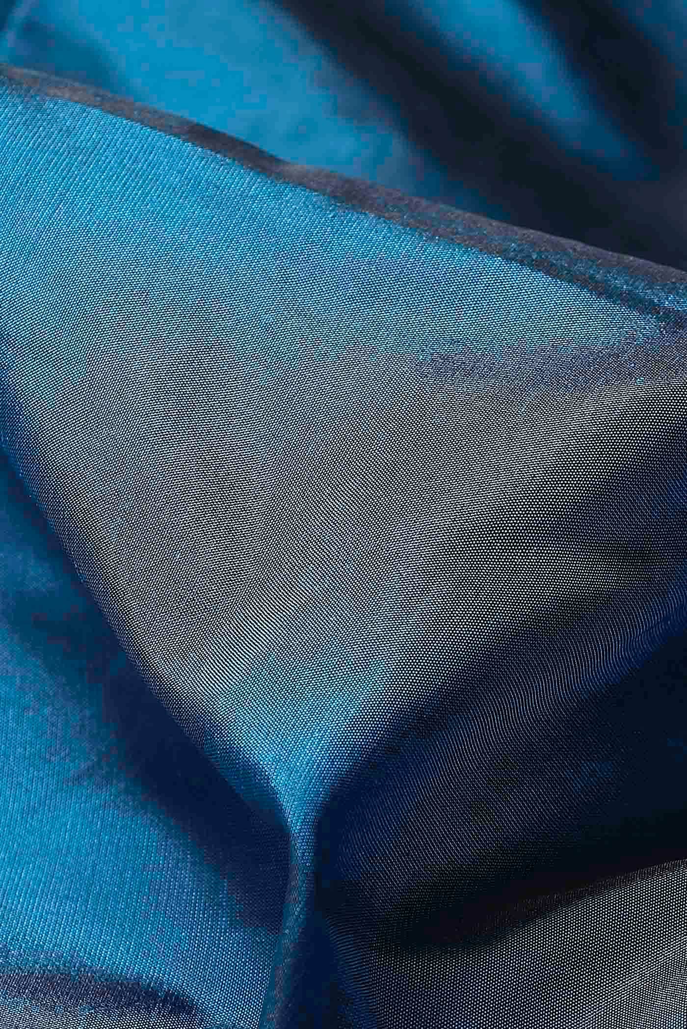 Blue Blended Bangalore Silk Saree