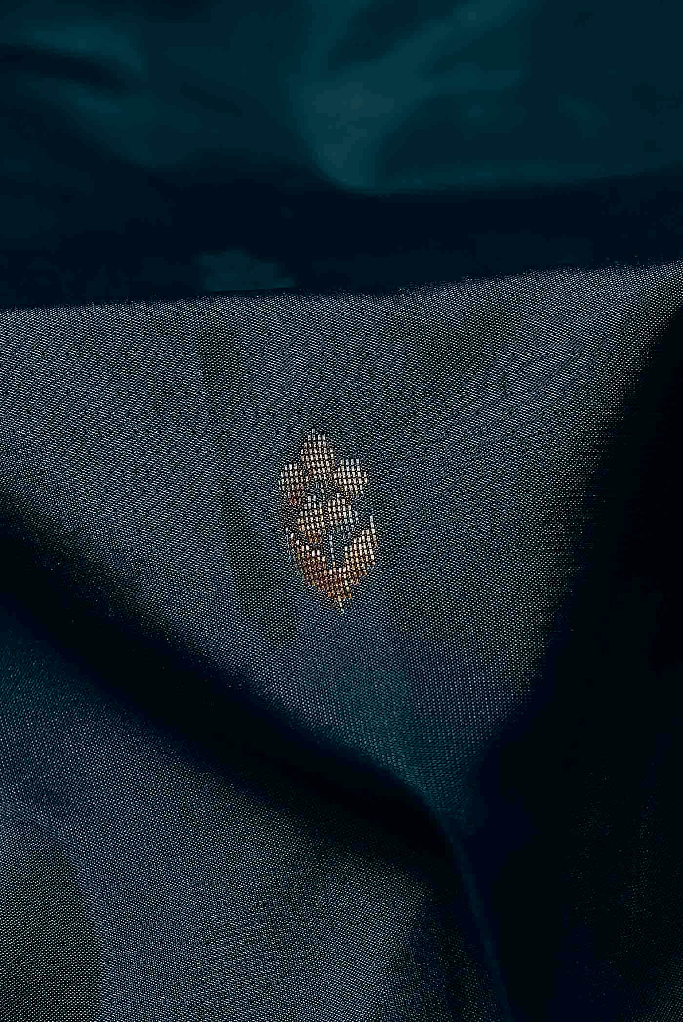 Blue Blended Bangalore Silk Saree