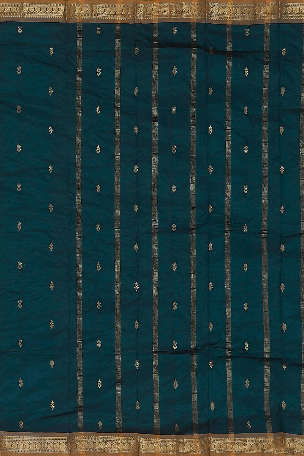 Blue Blended Bangalore Silk Saree