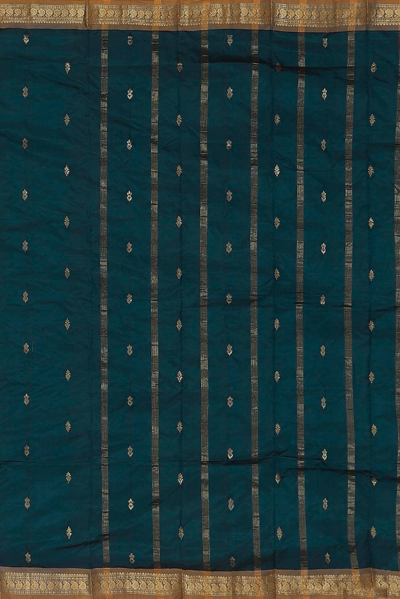 Blue Blended Bangalore Silk Saree