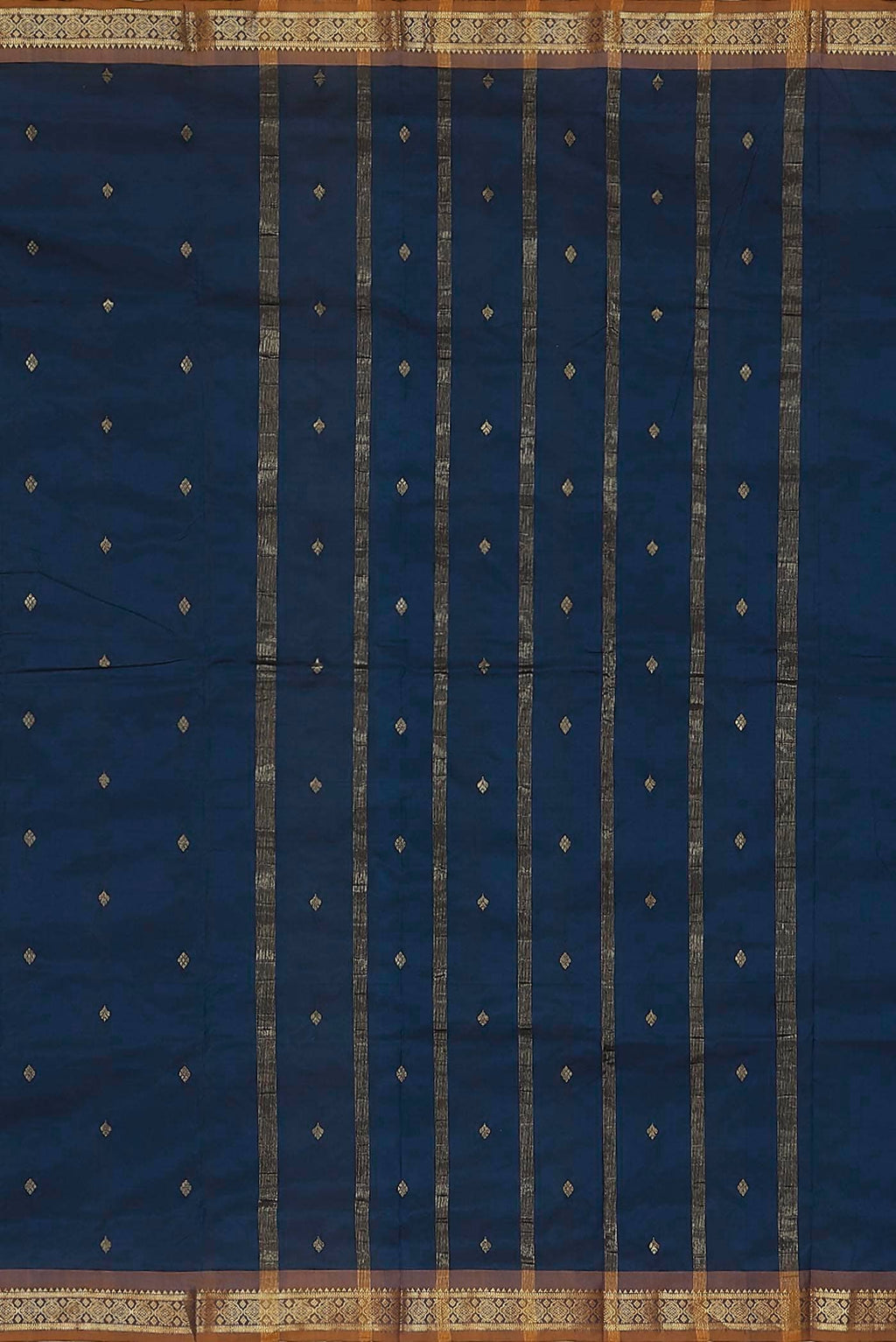 Blue Blended Bangalore Silk Saree