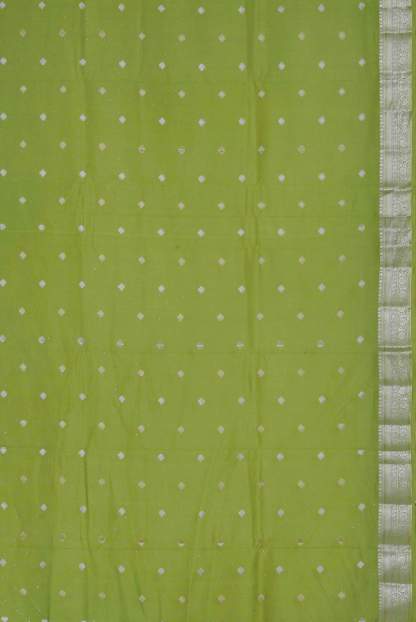 Green Chanderi Silk Cotton Saree