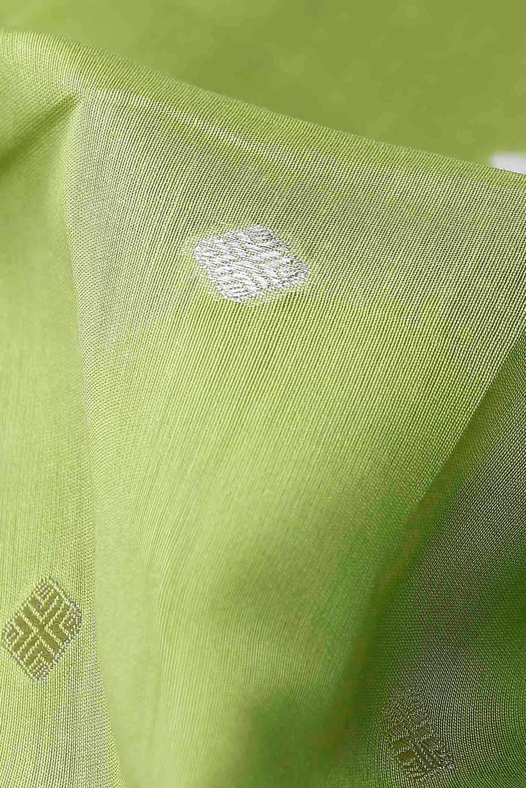 Green Chanderi Silk Cotton Saree