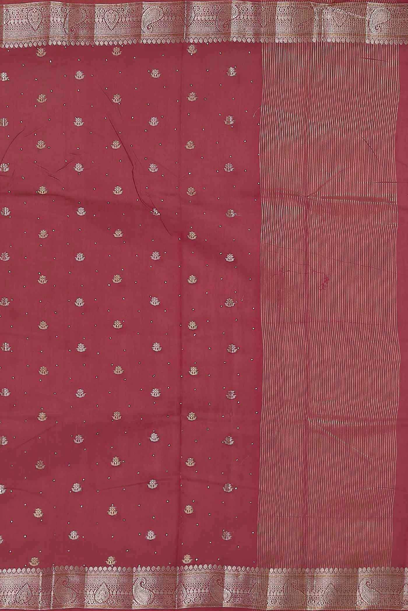 Pink Chanderi Silk Cotton Saree