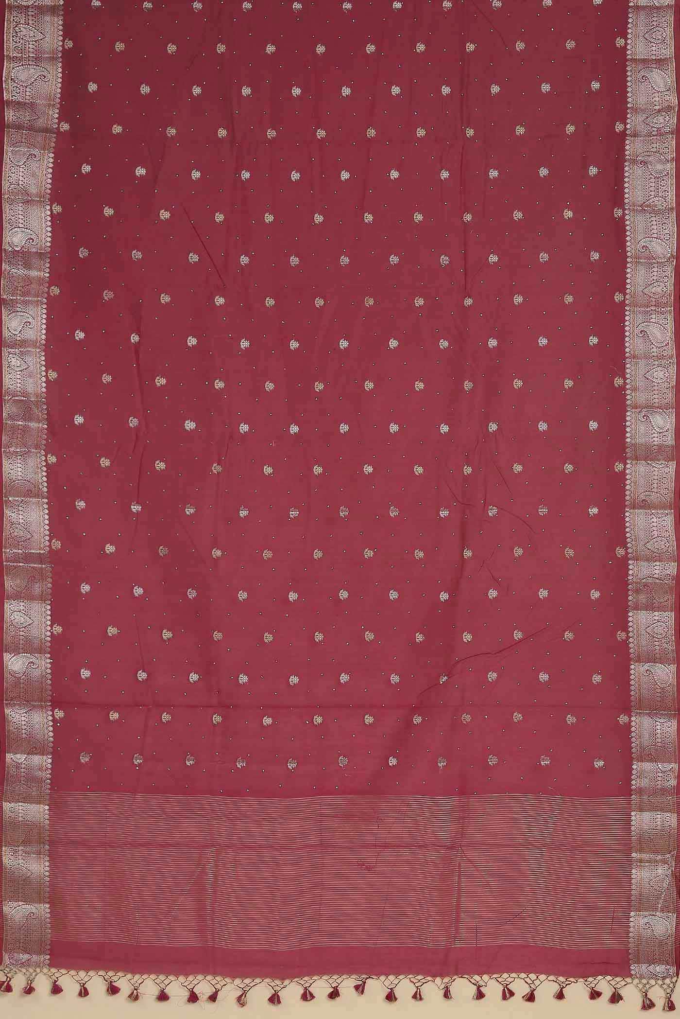 Pink Chanderi Silk Cotton Saree