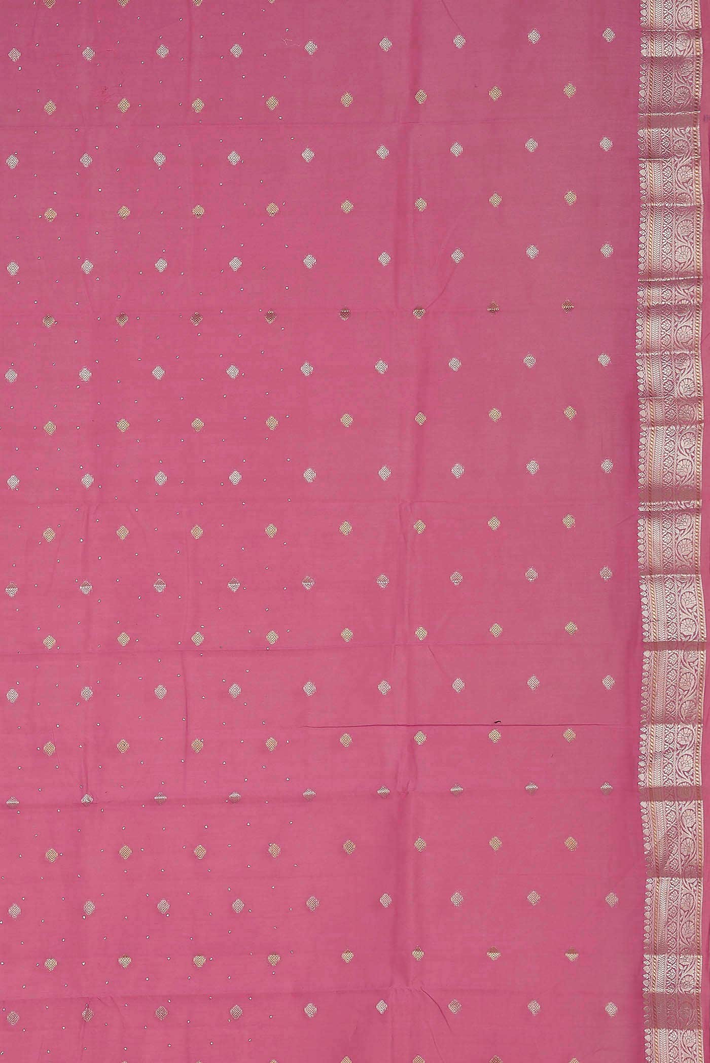 Pink Chanderi Silk Cotton Saree