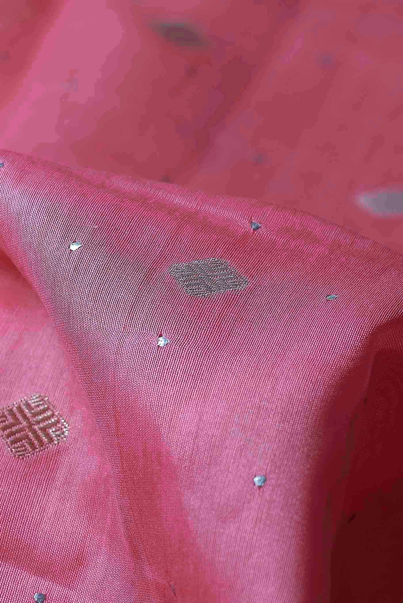 Pink Chanderi Silk Cotton Saree