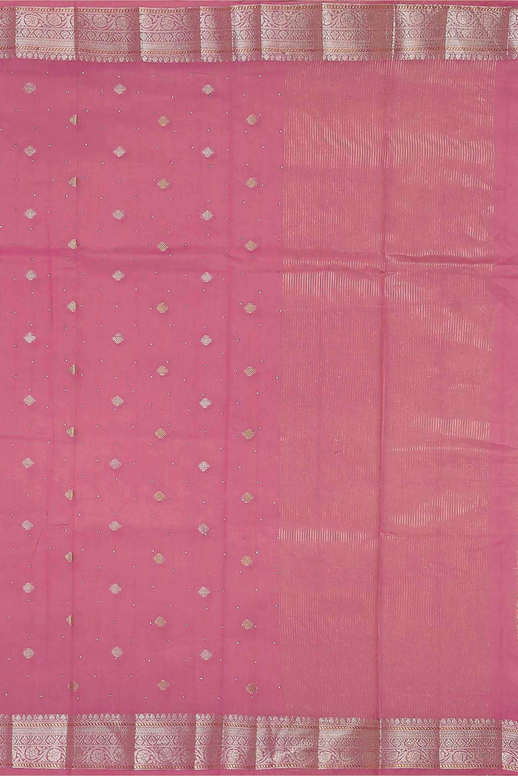Pink Chanderi Silk Cotton Saree