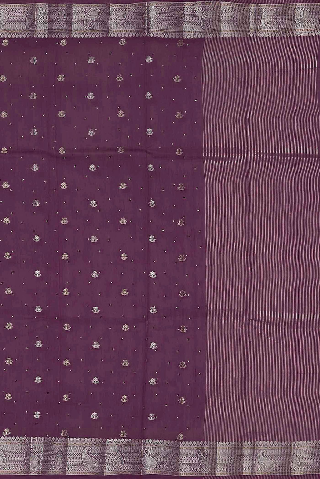 Lavender Chanderi Silk Cotton Saree
