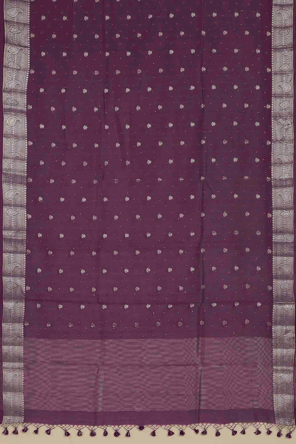 Lavender Chanderi Silk Cotton Saree