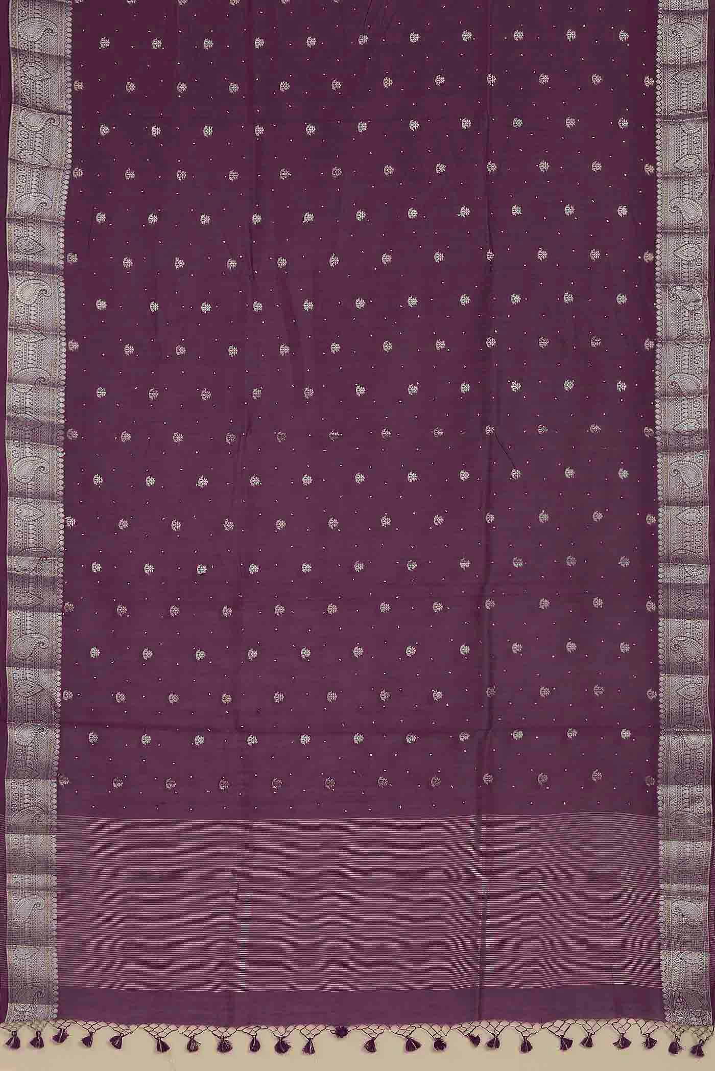 Lavender Chanderi Silk Cotton Saree