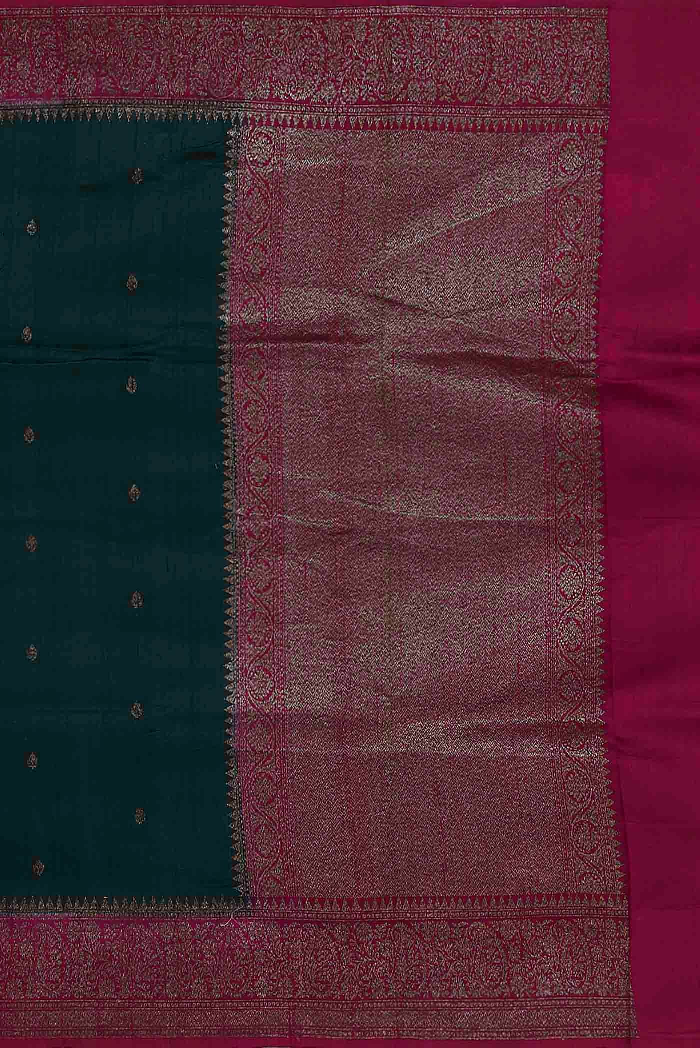 Blue Banarasi Katan Silk Saree