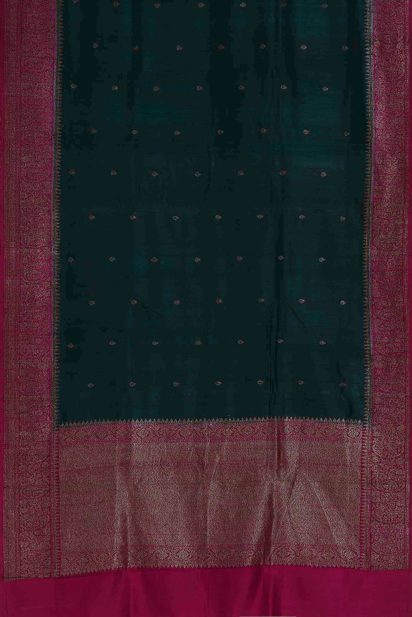 Blue Banarasi Katan Silk Saree