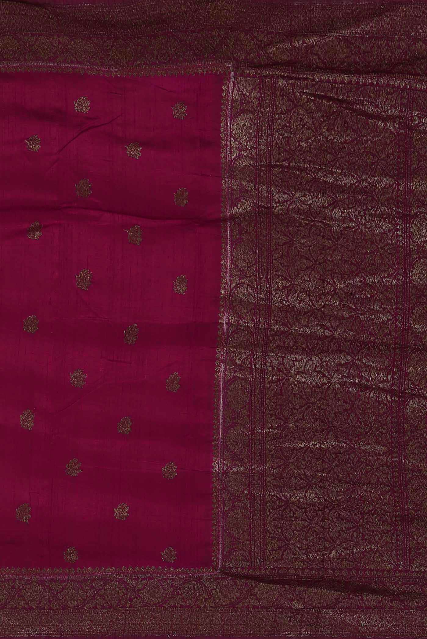 Pink Banarasi Katan Silk Saree