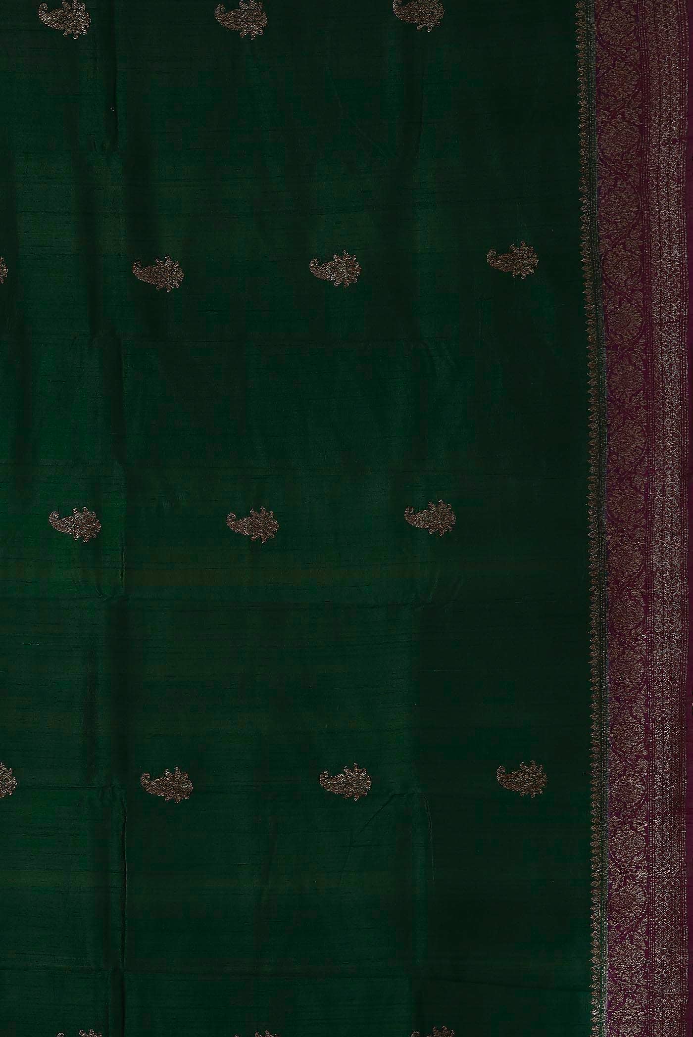 Green Banarasi Katan Silk Saree