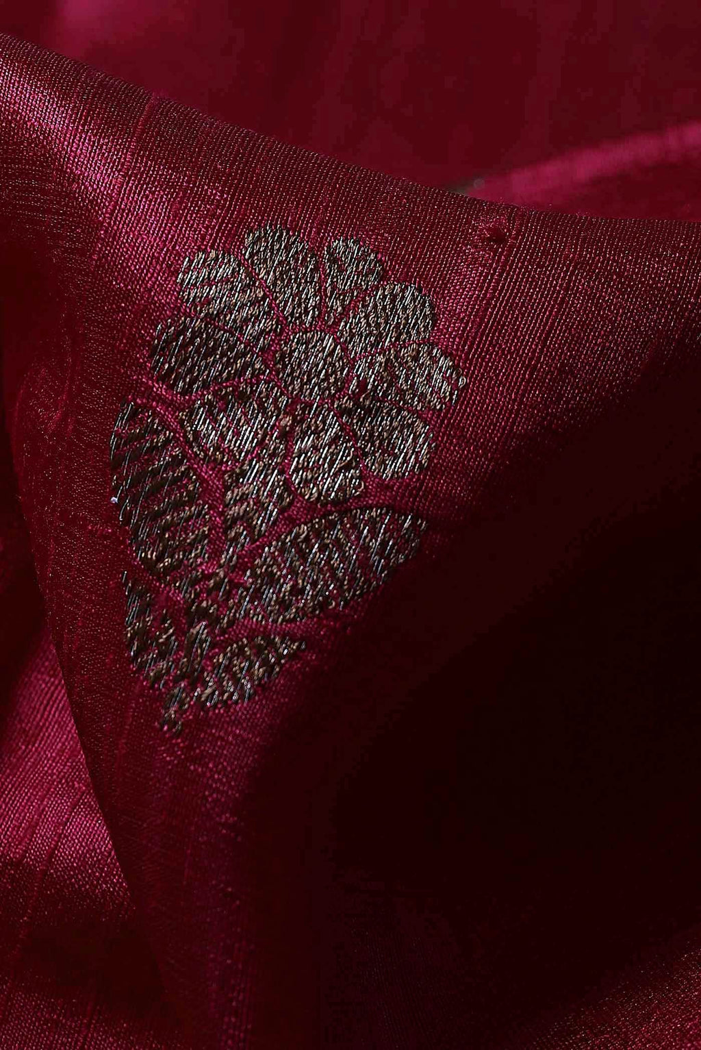 Maroon Banarasi Katan Silk Saree