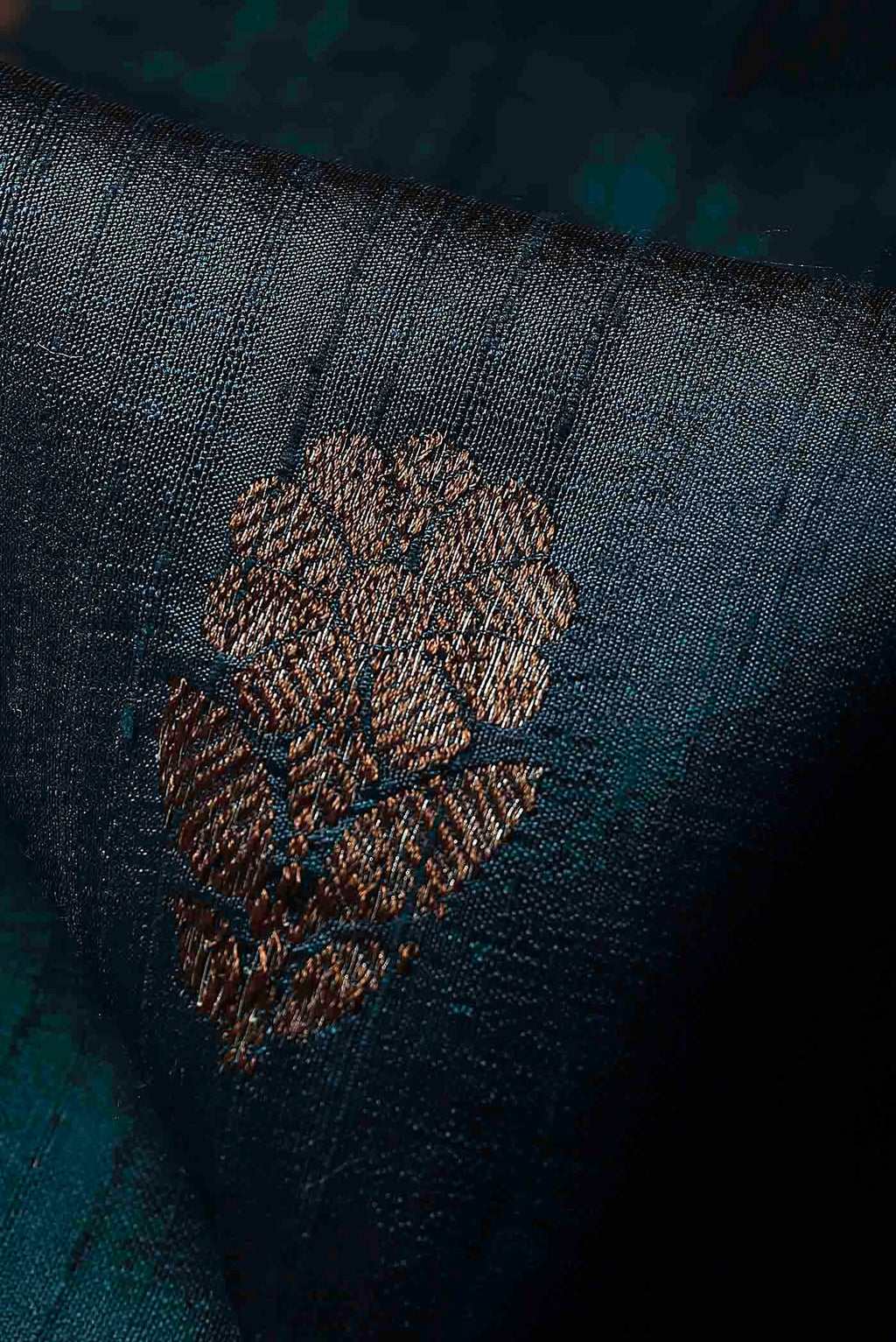 Blue Banarasi Katan Silk Saree