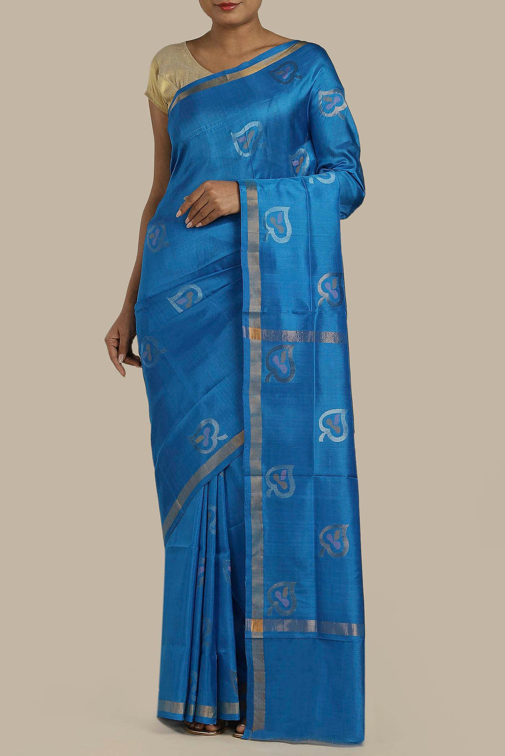 Blue Uppada Silk Saree