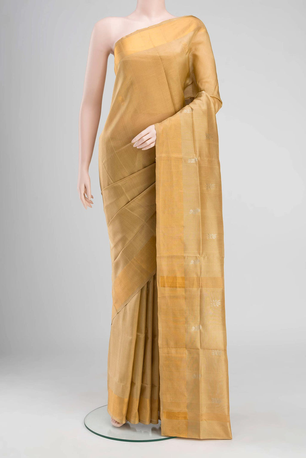 Cream Soft Silk Saree