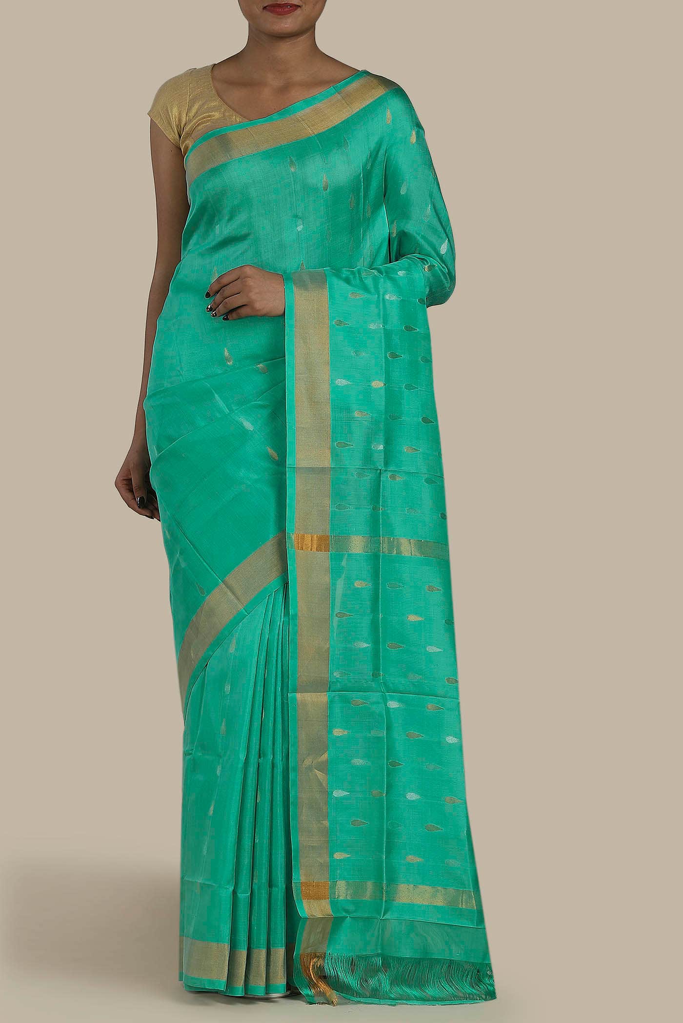 Green Uppada Silk Saree