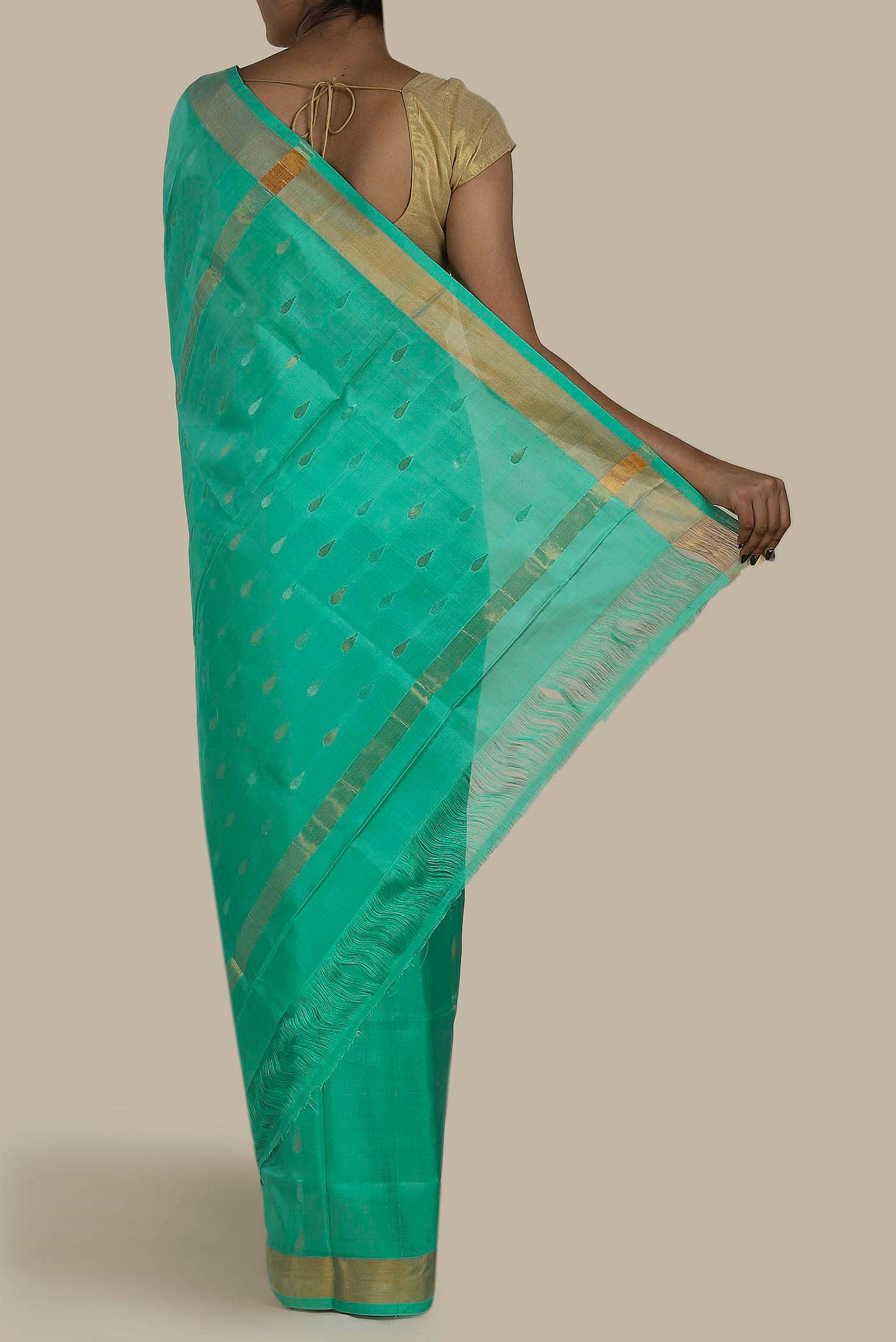 Green Uppada Silk Saree