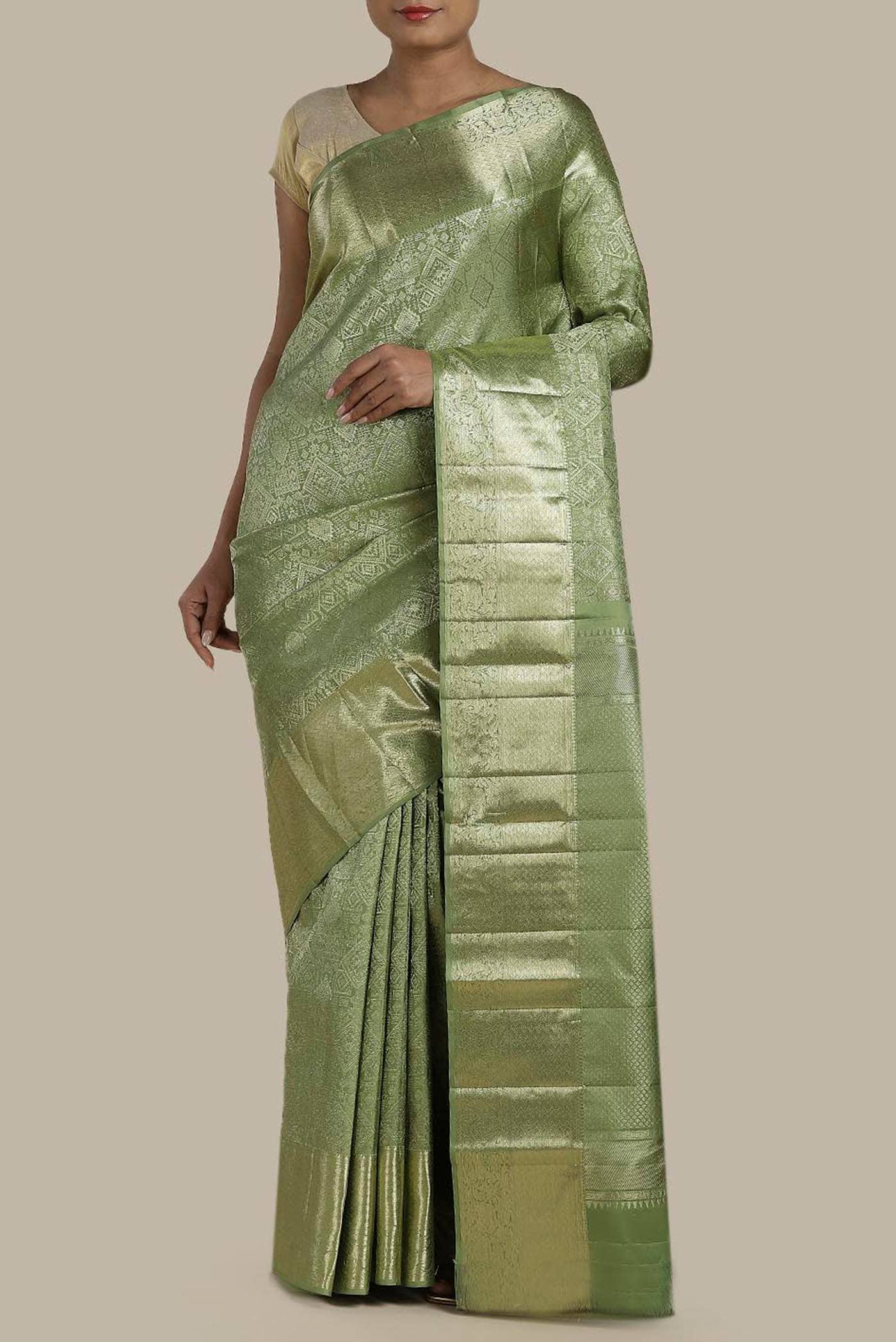 Green Kanchipuram Silk Saree