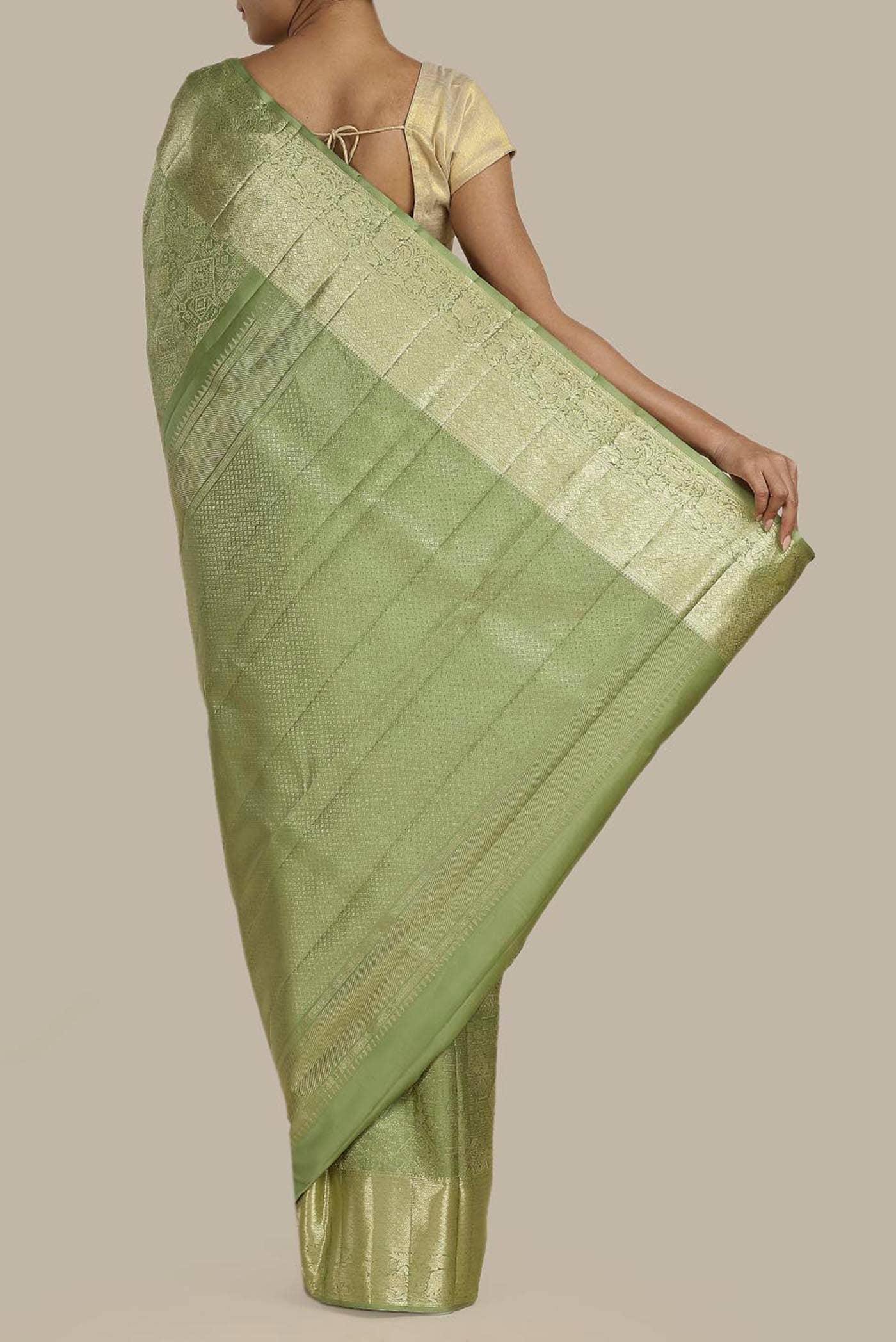 Green Kanchipuram Silk Saree