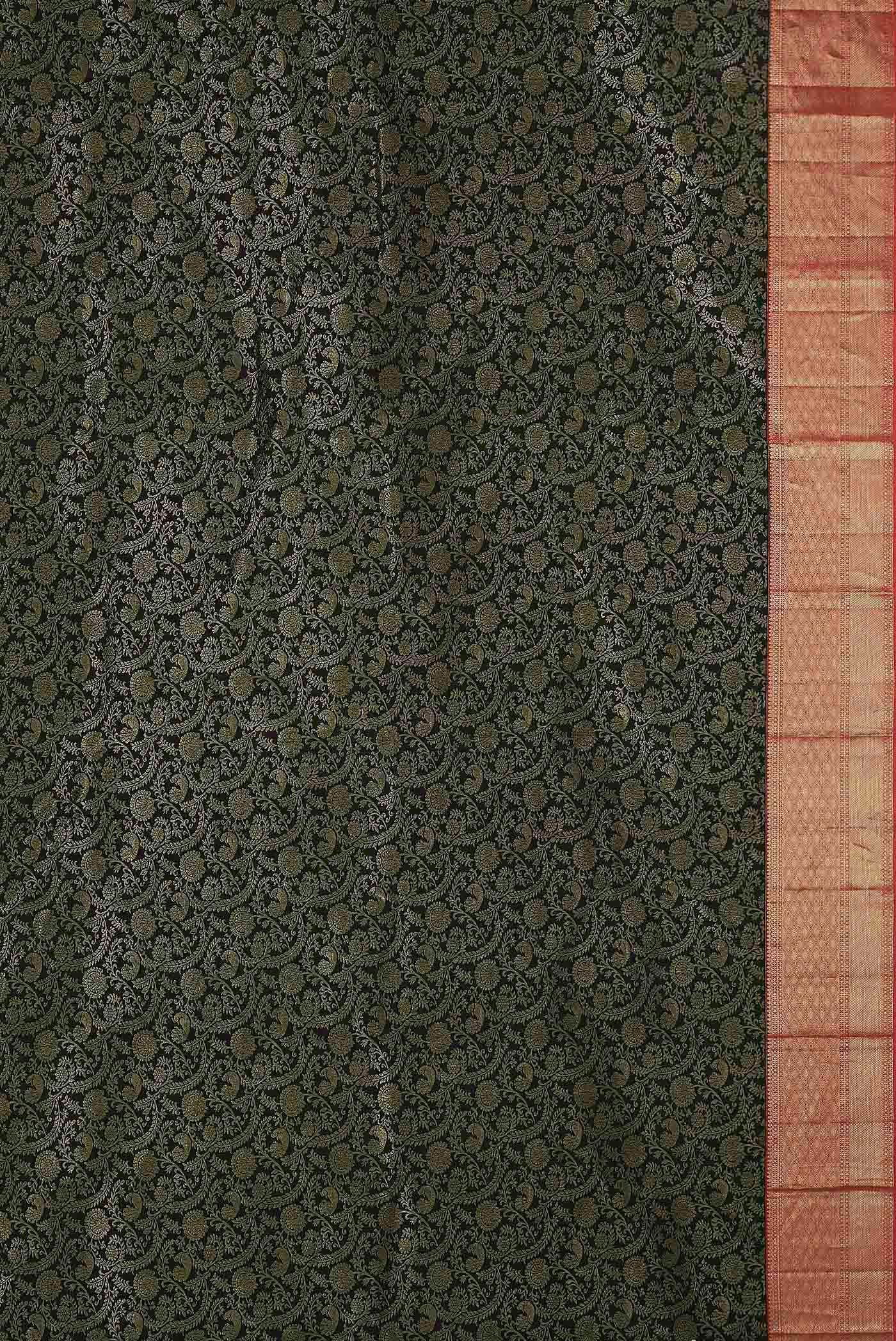 Black Kanchipuram Silk Saree
