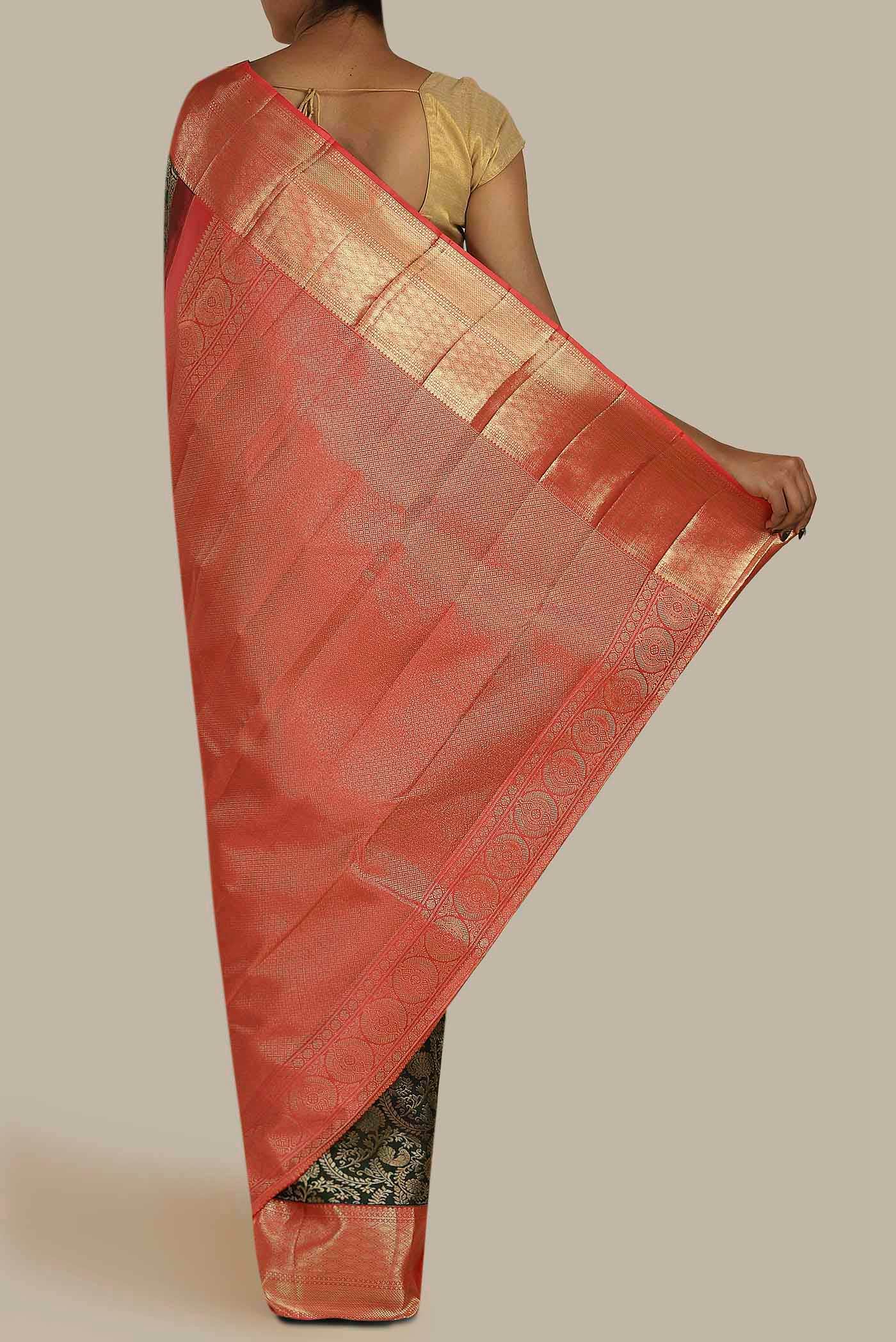 Black Kanchipuram Silk Saree
