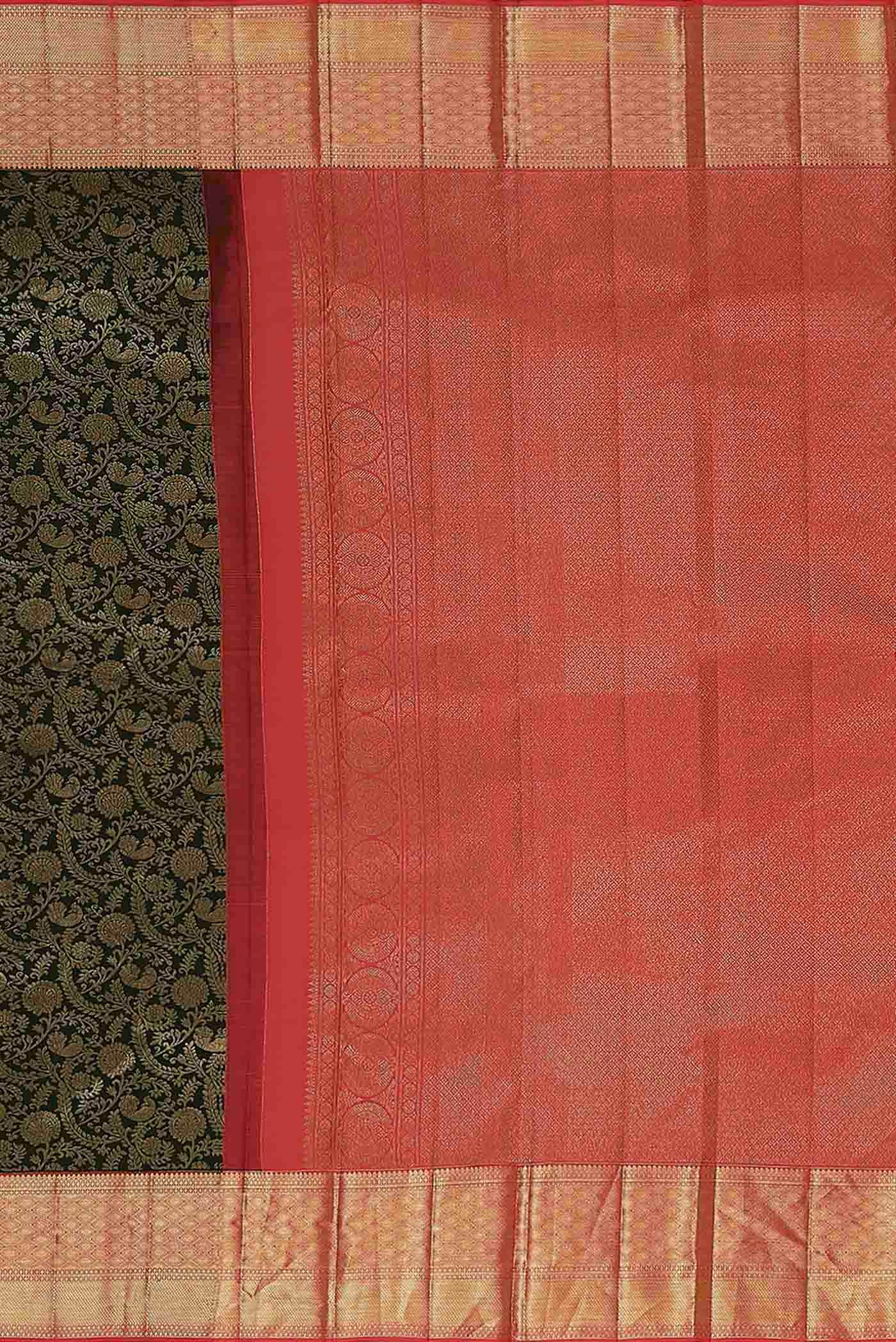 Black Kanchipuram Silk Saree