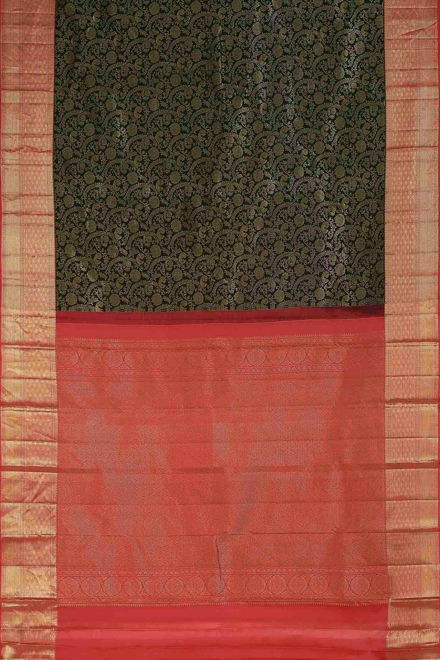 Black Kanchipuram Silk Saree