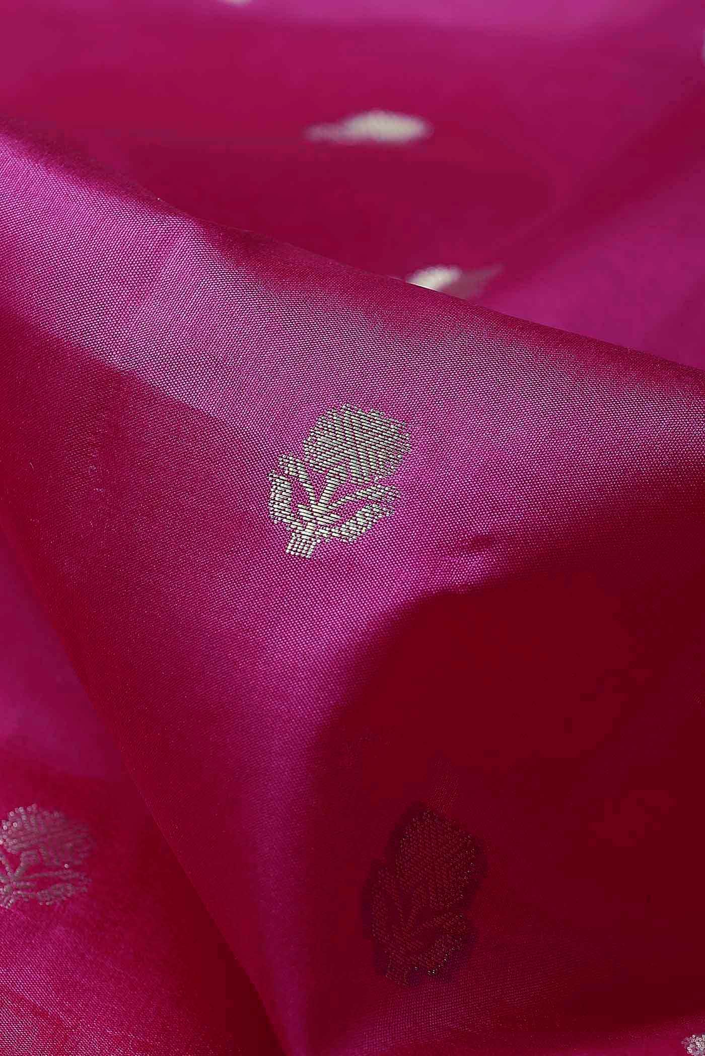 Pink Banarasi Raw Silk Saree