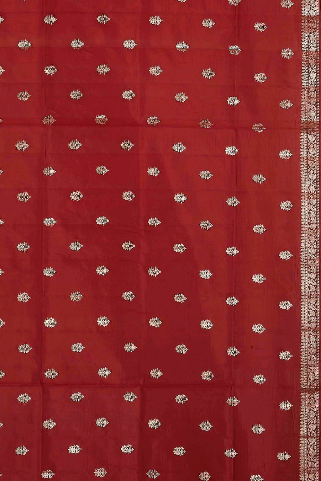 Maroon Banarasi Raw Silk Saree