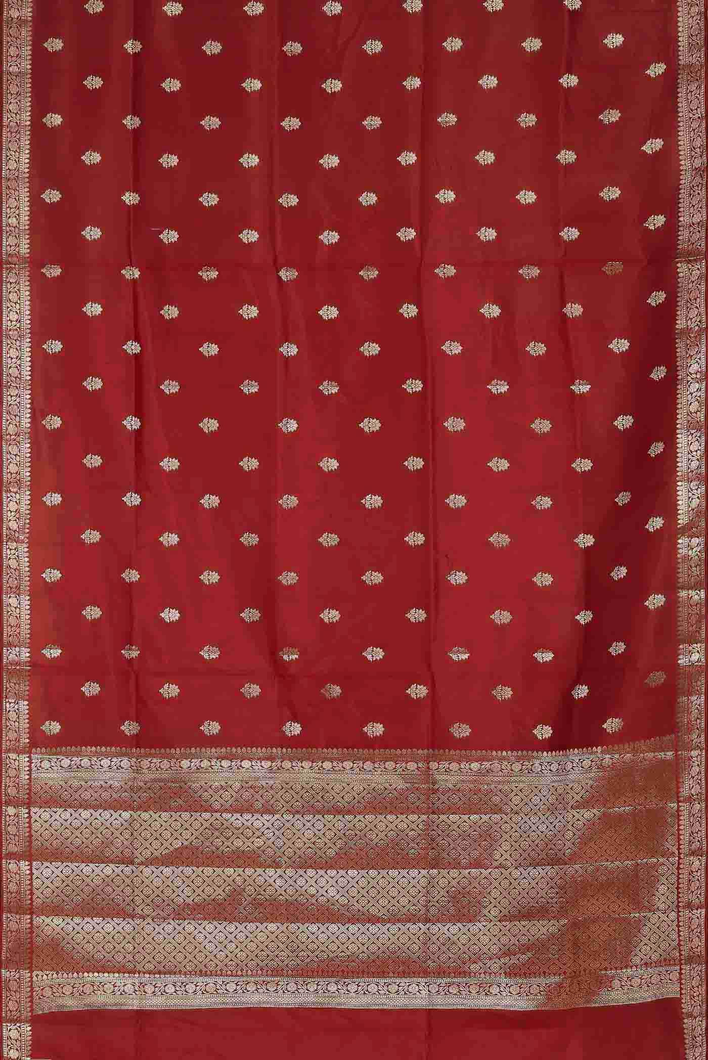 Maroon Banarasi Raw Silk Saree