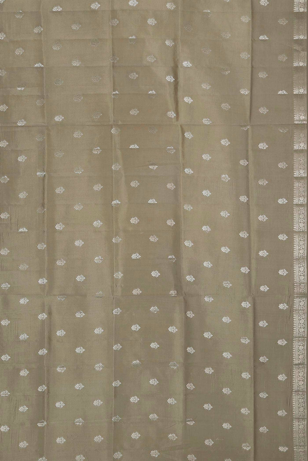Beige Banarasi Raw Silk Saree