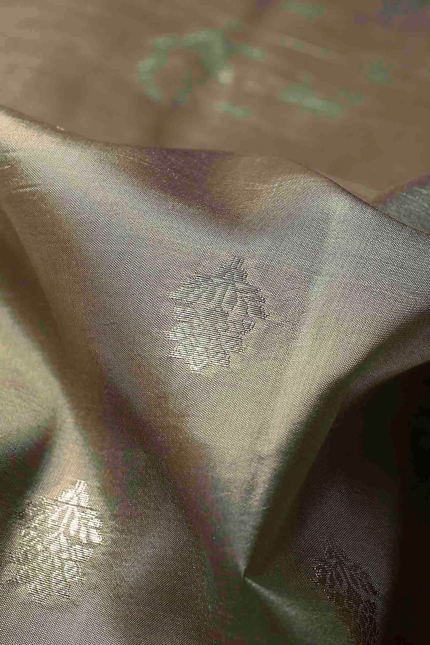 Beige Banarasi Raw Silk Saree