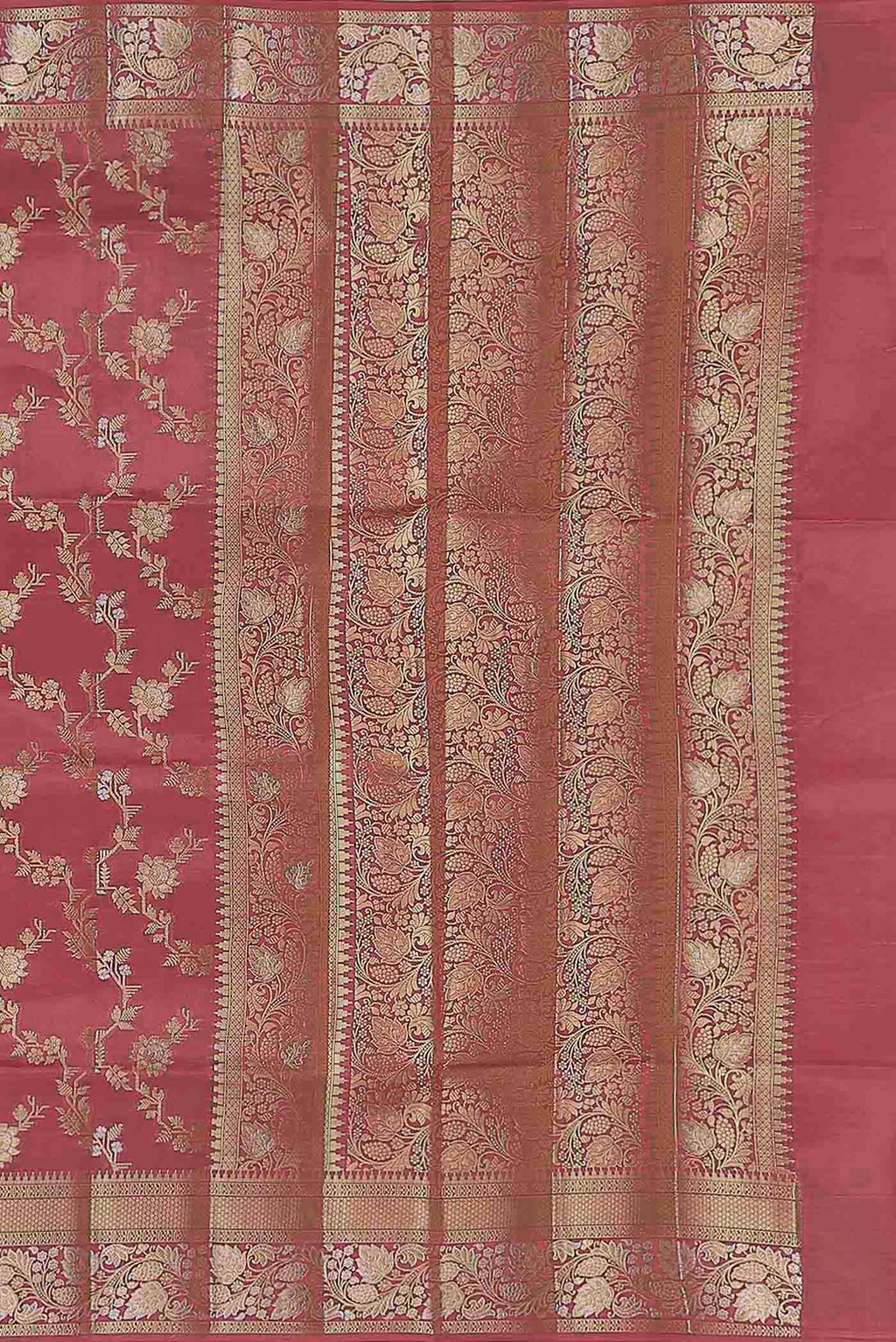 Green Banarasi Raw Silk Saree